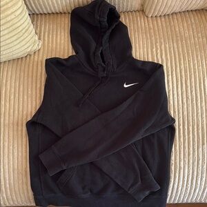 Nike Black Hoodie with White Logo